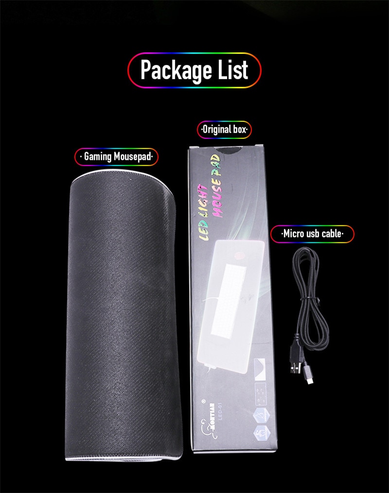 Stylish Colorful LED Mouse Pad