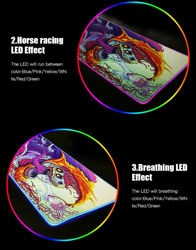 Stylish Colorful LED Mouse Pad