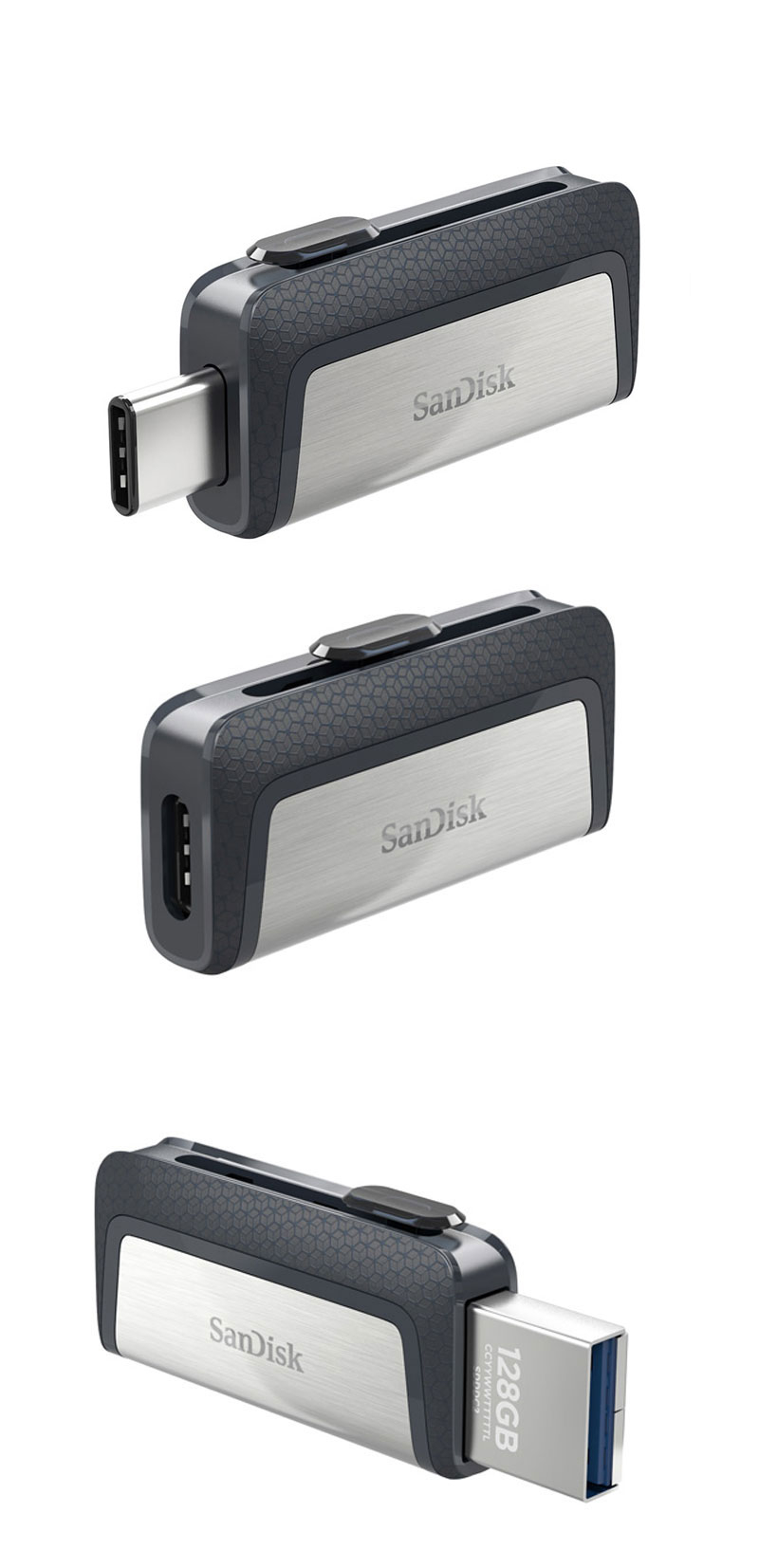 Double USB 3.0 and Type-C OTG Flash Drive