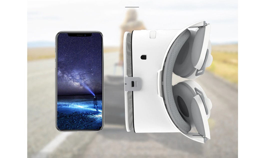 Solid White Design VR Glasses