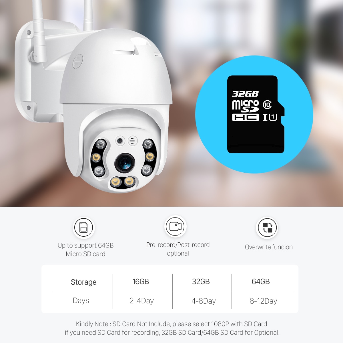 1080P Outdoor Zoom Security Camera