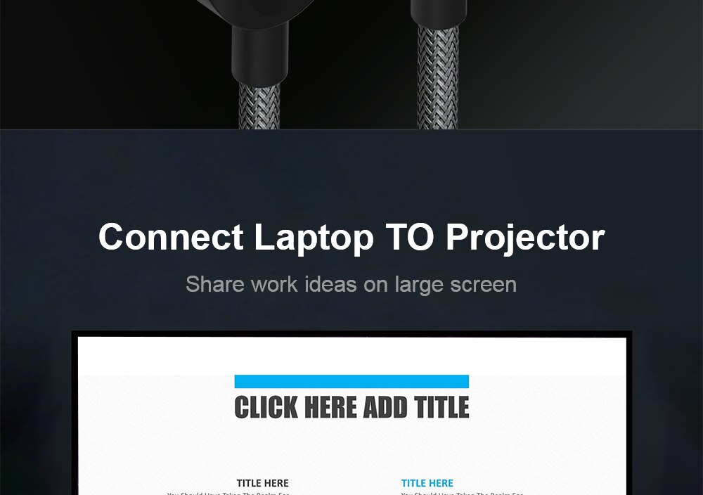 HDMI 4K and 3D Cable for Laptops