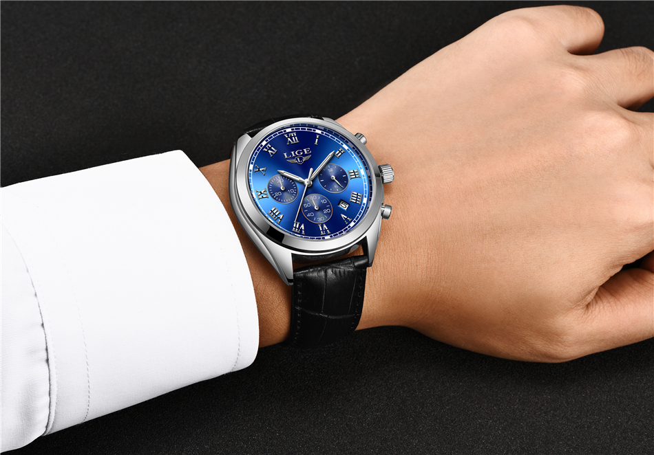 Men's Luxury Waterproof 24 Hour/Date Quartz Watch