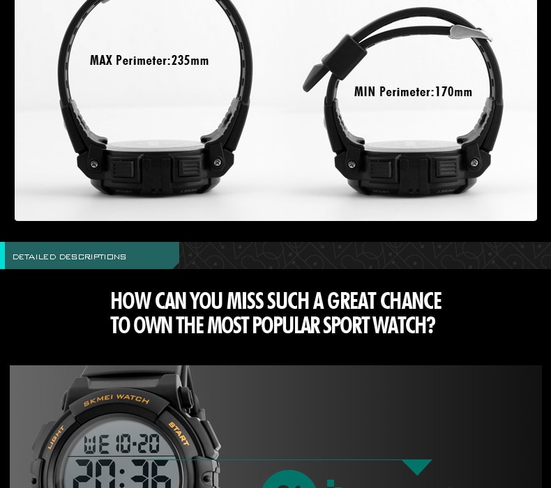 Men's Fashion Electronic Chrono Watches