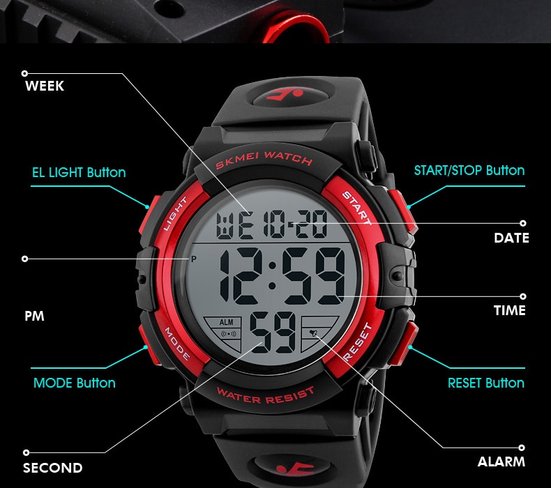Men's Fashion Electronic Chrono Watches