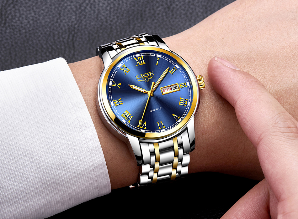 Men's Classic Stainless Steel Quartz Watch
