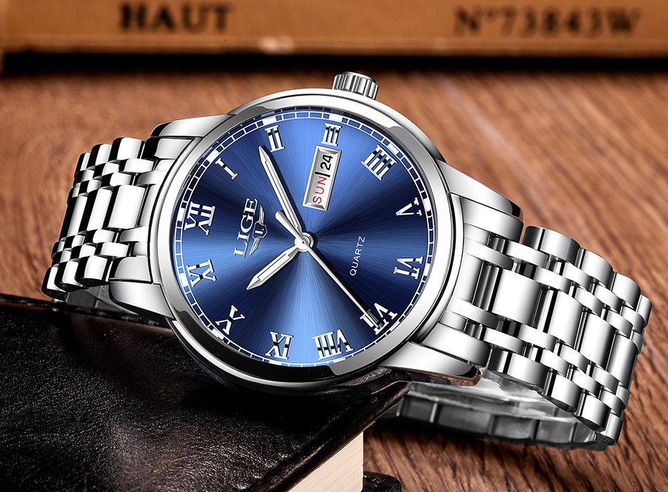 Men's Classic Stainless Steel Quartz Watch