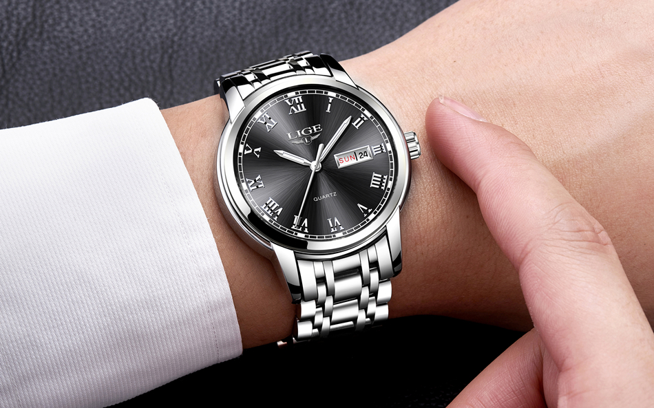 Men's Classic Stainless Steel Quartz Watch
