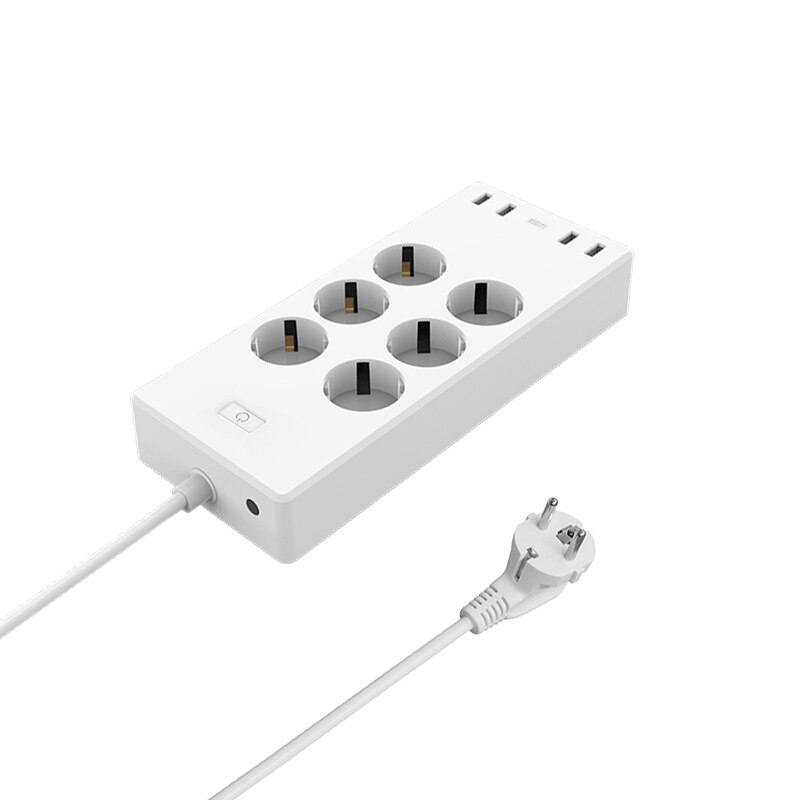 6-Socket WiFi Power Strip with USB Ports