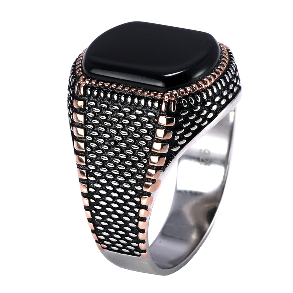 Men's Black Jewelry Ring