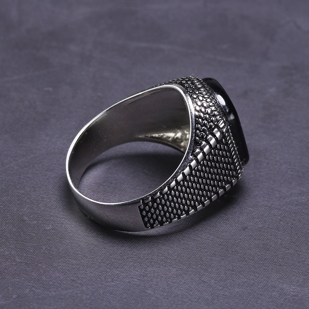 Men's Black Jewelry Ring
