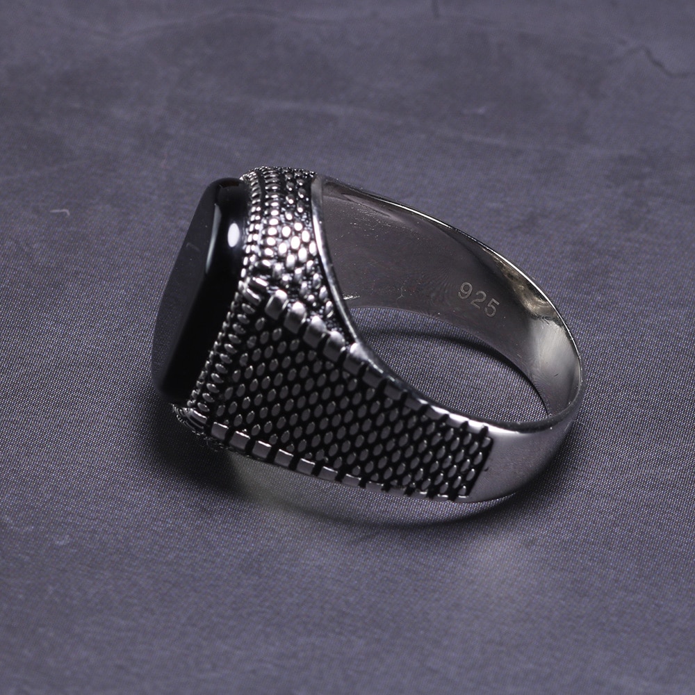 Men's Black Jewelry Ring