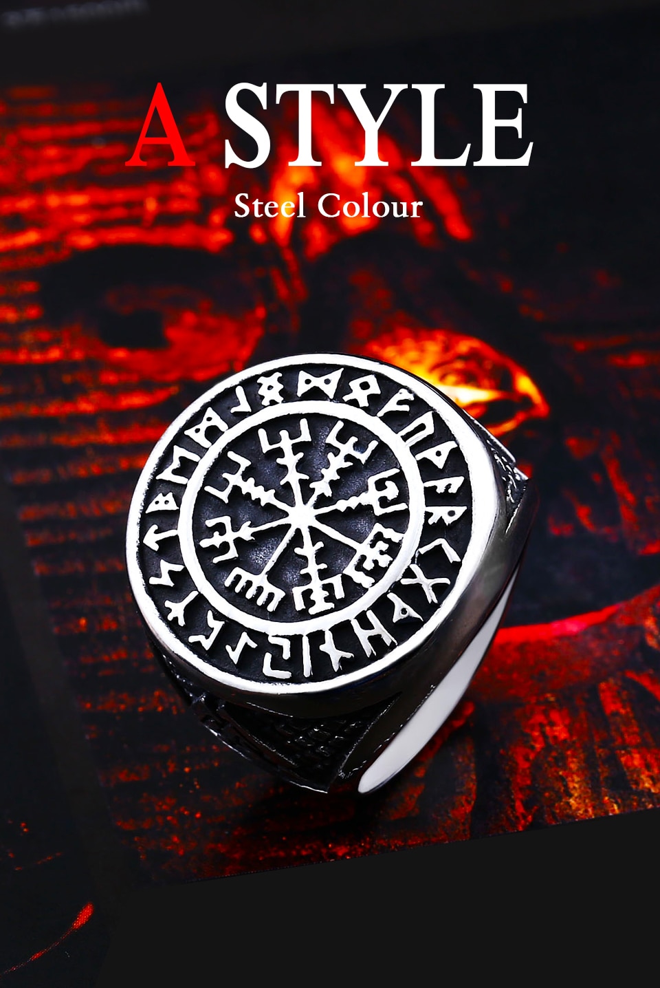 Men's Nordic Stainless Steel Ring