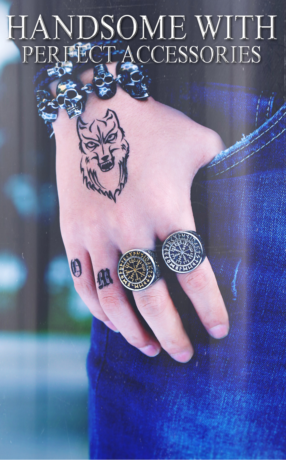 Men's Nordic Stainless Steel Ring