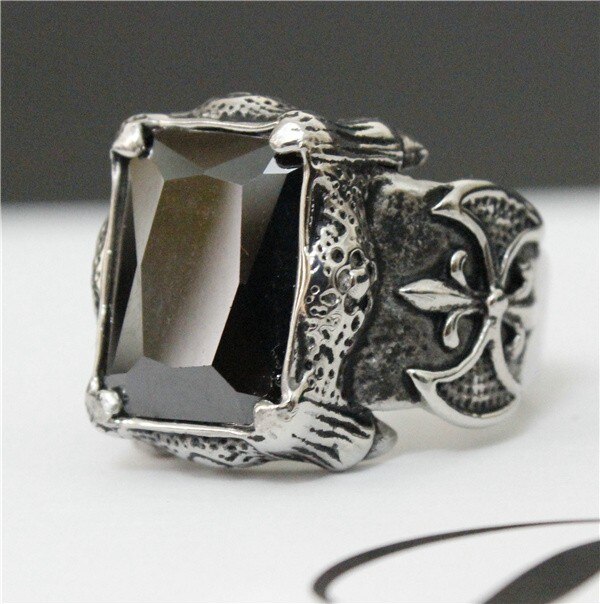 Men's Stainless Steel Anchor Ring