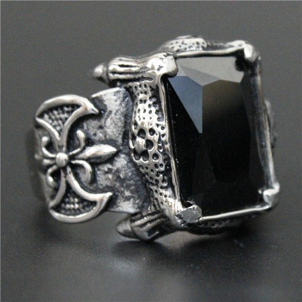 Men's Stainless Steel Anchor Ring