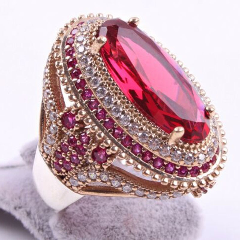 Women's Crystal Patterned Rings