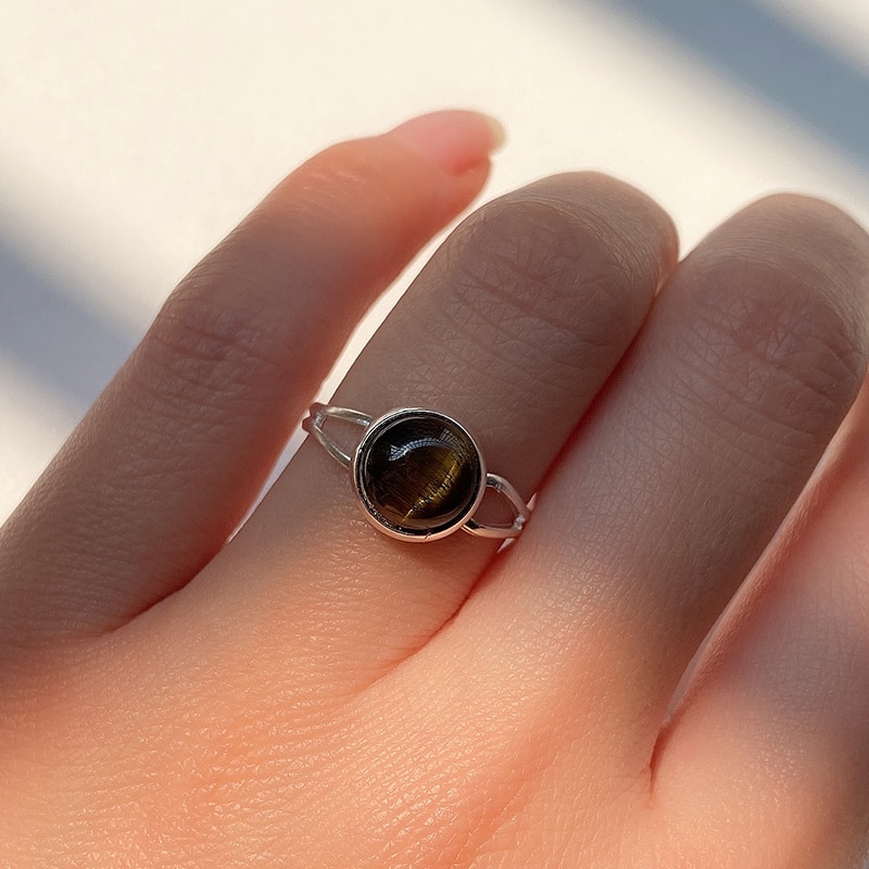 Natural Stone Open Ring for Women