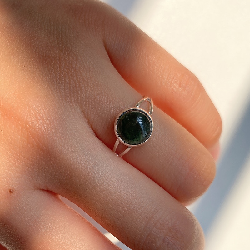 Natural Stone Open Ring for Women