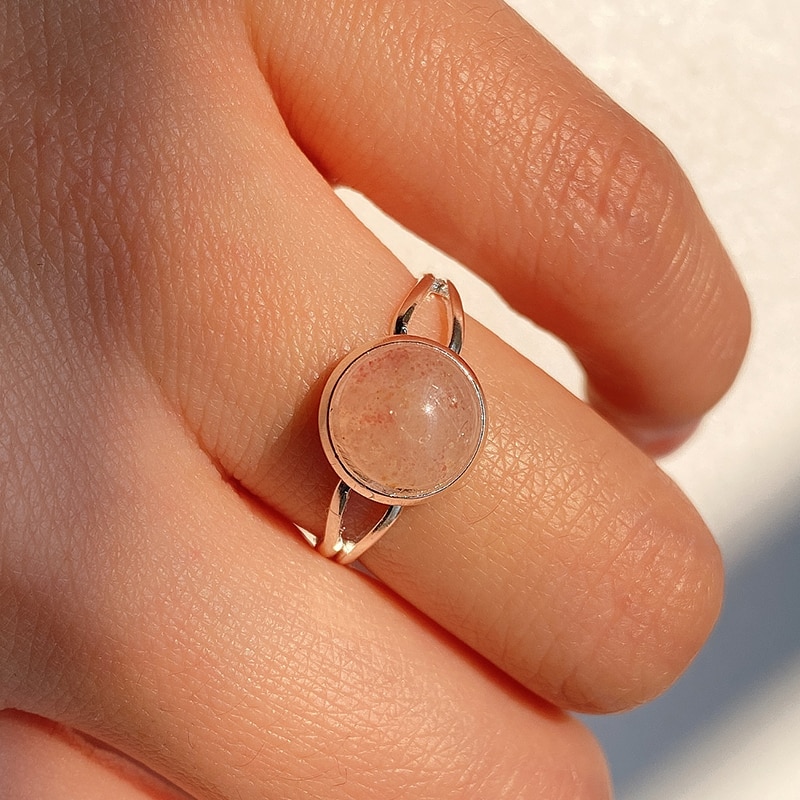 Natural Stone Open Ring for Women